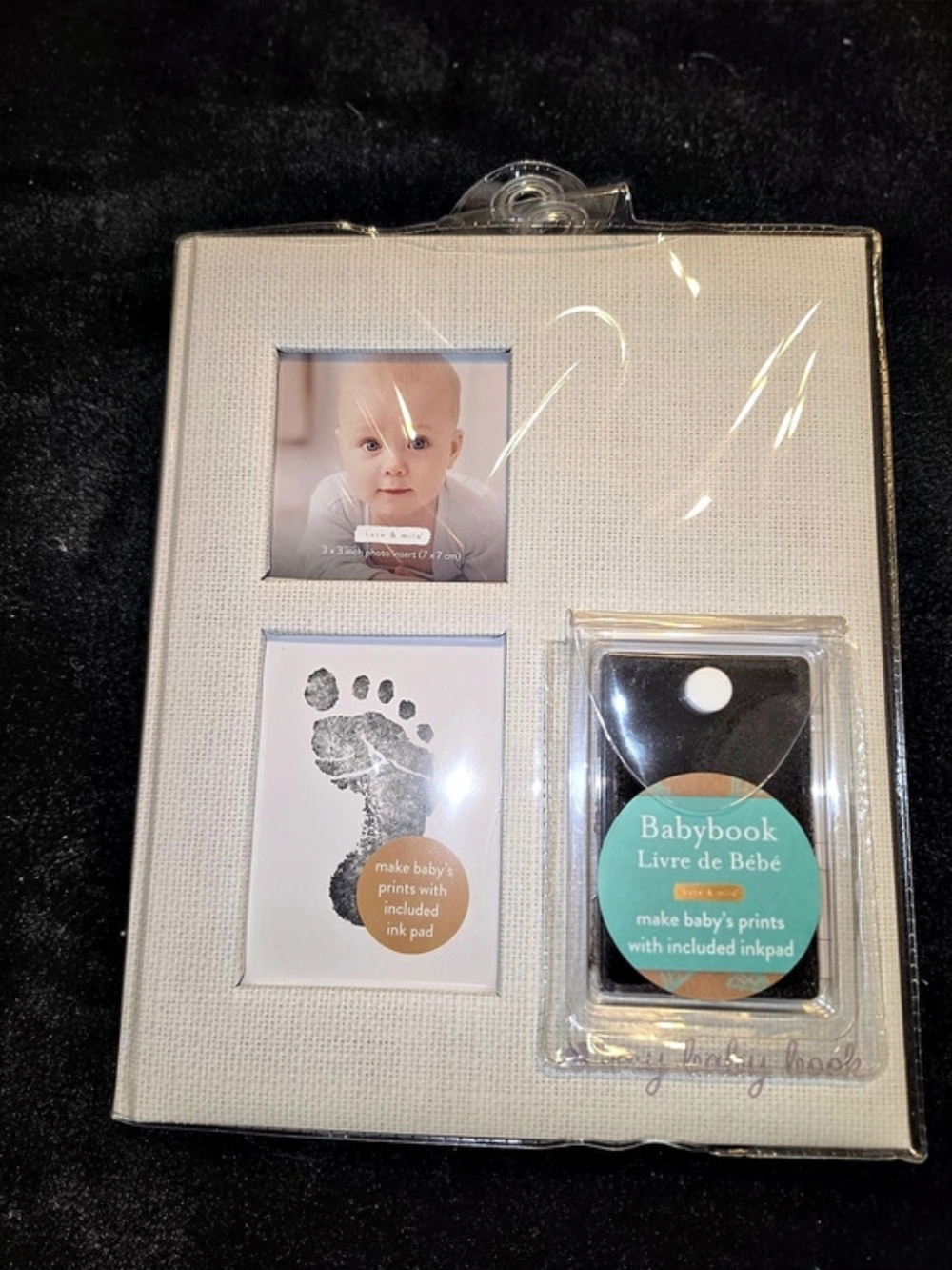 Unisex Bab Memory Book with Inkpad New